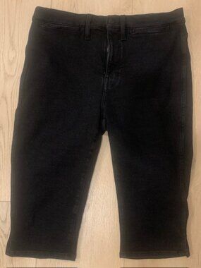 NWT Madewell Black Capri Jeans High Rise Cropped Skinny Denim Size 30